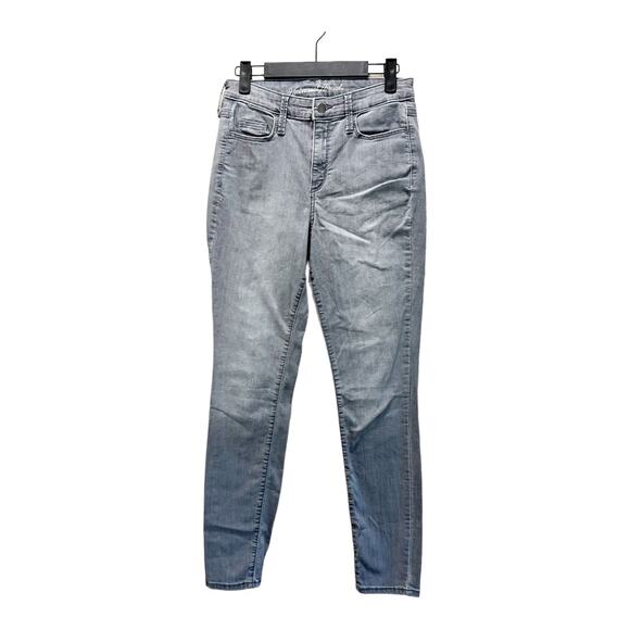 Universal Thread High Rise Skinny Jeans Gray Denim Cotton Mid Rise Size 2 26R - Picture 1 of 8